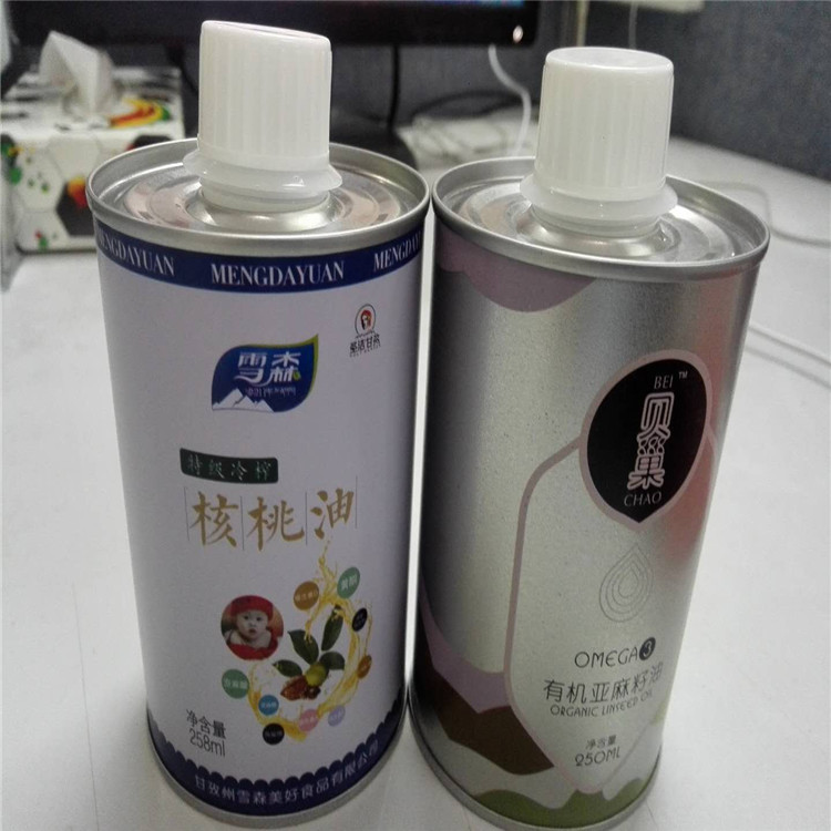 3L木榨菜籽油铁桶