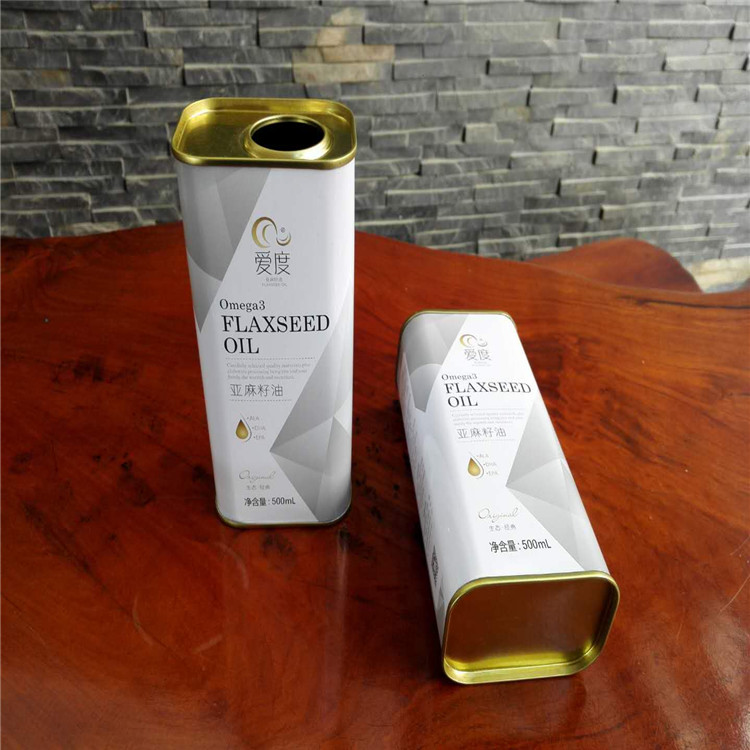 印花山茶油鐵罐