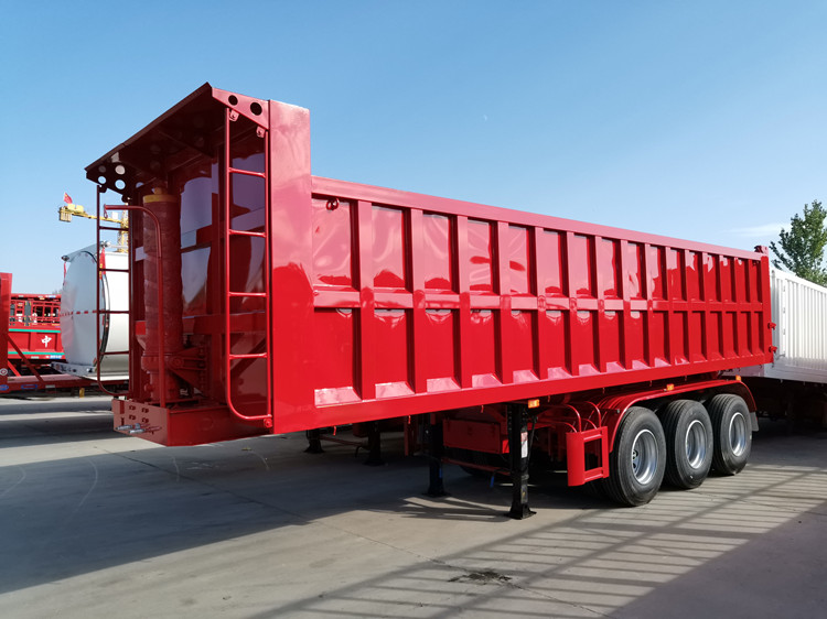 60后翻自卸半挂车自卸后翻车太原轻量化后翻自卸半挂车