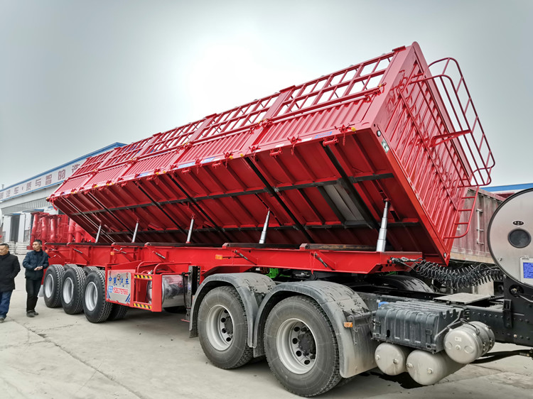 标准侧翻自卸半挂车梁山侧自卸半挂车珠海9米侧翻自卸半挂车