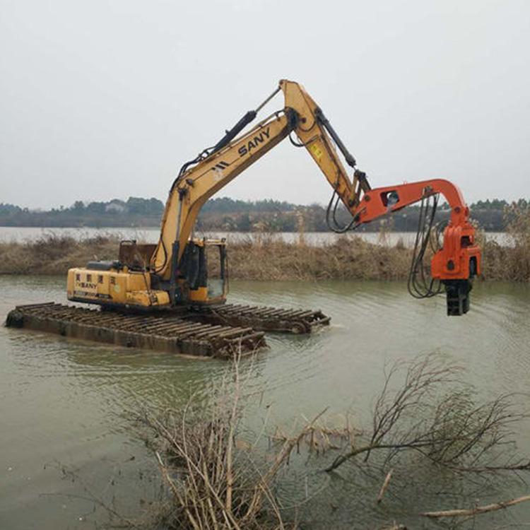 湖南水陆俩栖挖掘机 水上船挖出租价格实在