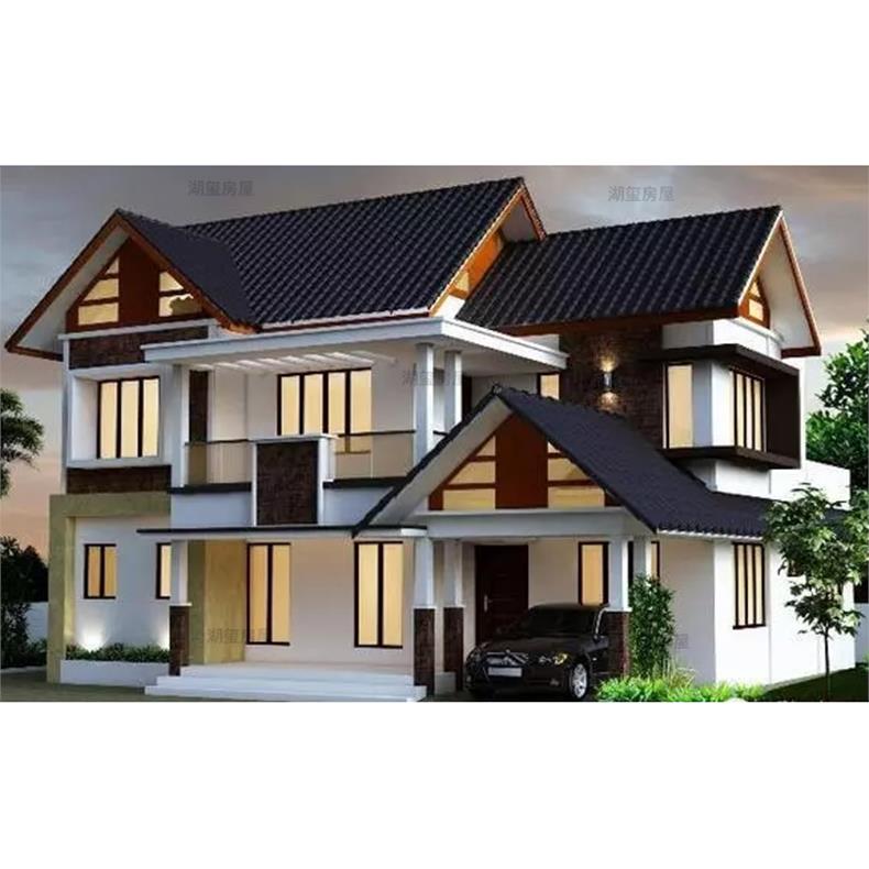 轻钢别墅住宅天津自建别墅工厂施工