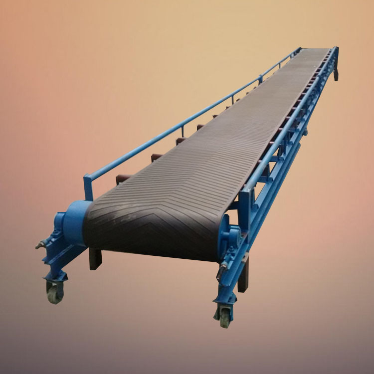 散料运输皮带机双排槽钢主架皮带输送机厂家