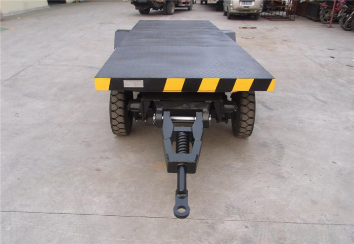 全挂车场内平板拖车报价