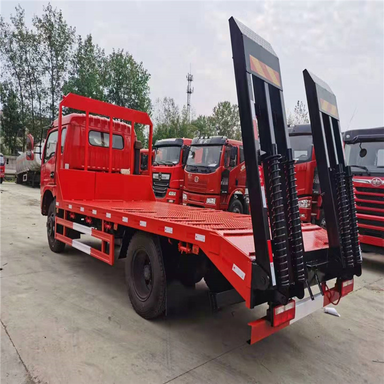 四桥挖掘机平板运输车 邢台急售低板小型平板车产地