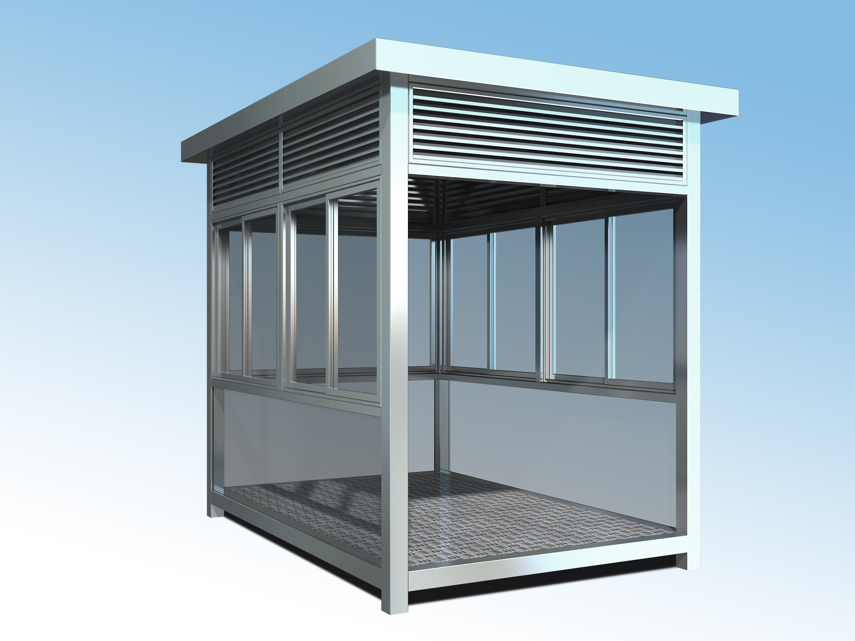 简易吸烟亭 福州吸烟亭室内定制设计