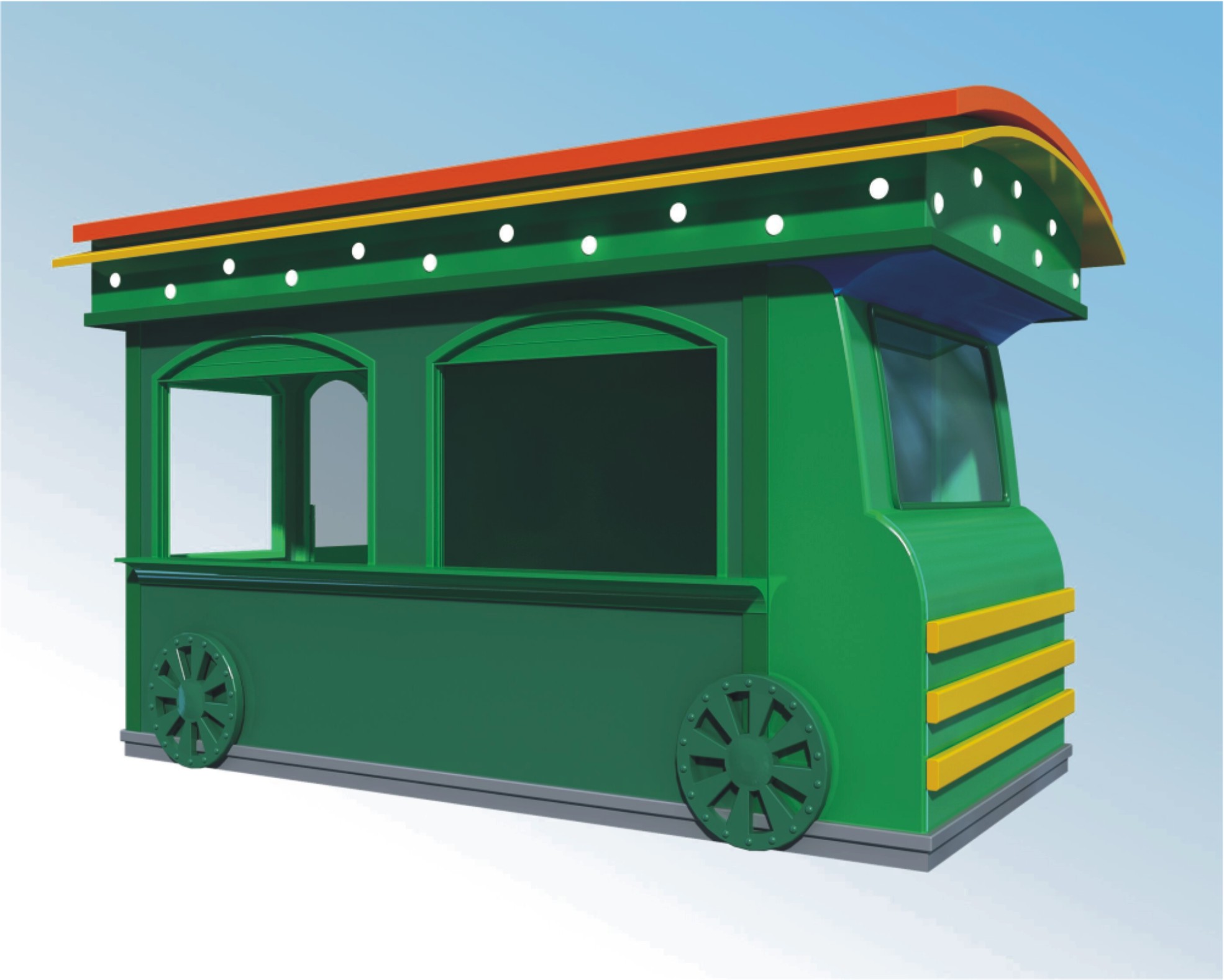 卡通售货亭 泉州移动售货亭加工厂