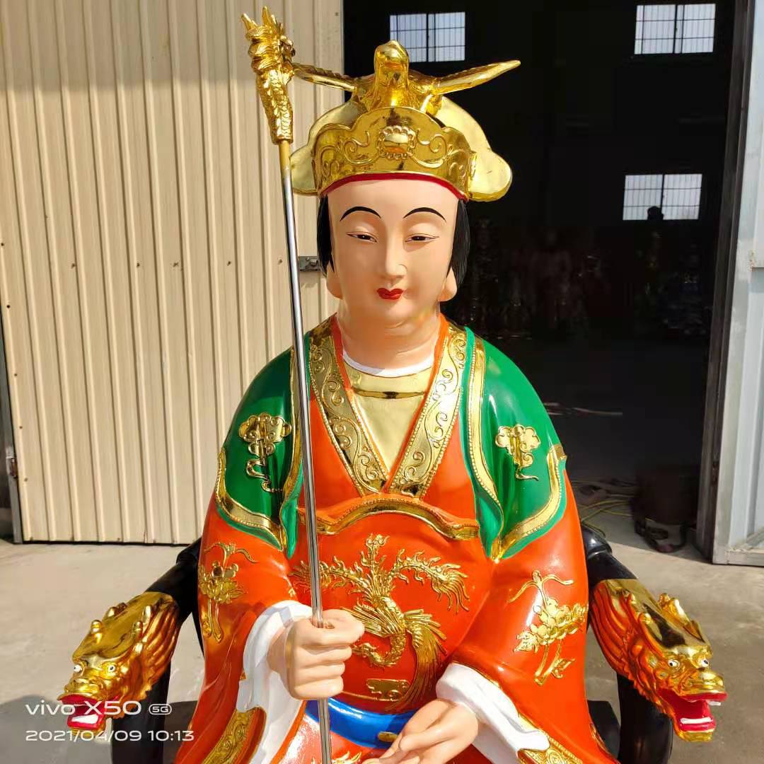 西岳华山鸿钧老祖铜雕神像制作