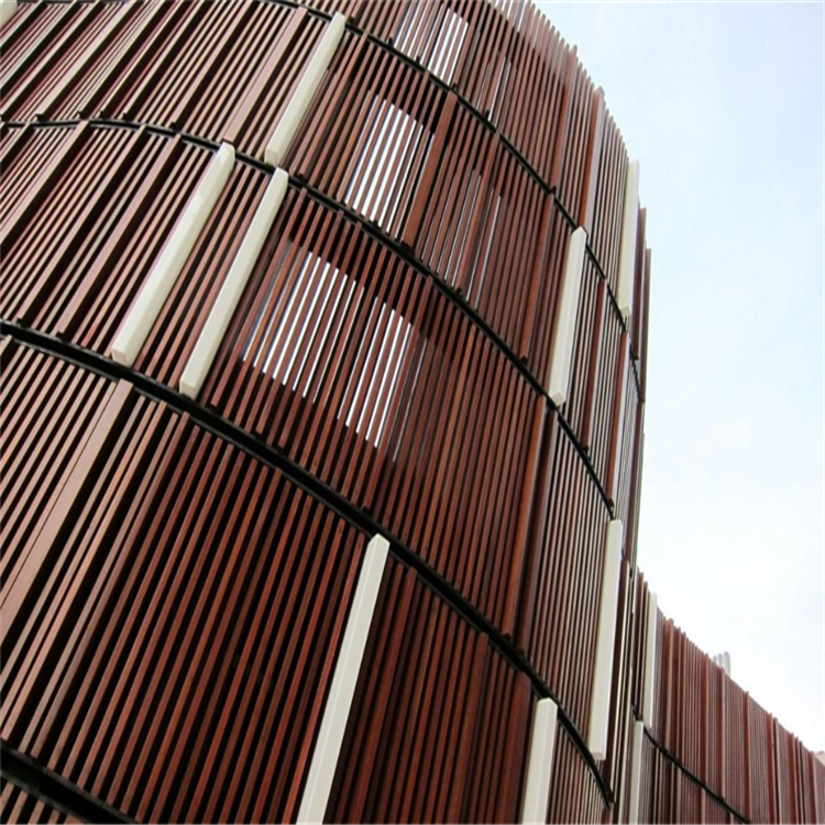 铝圆管商场铝格栅型材隔断