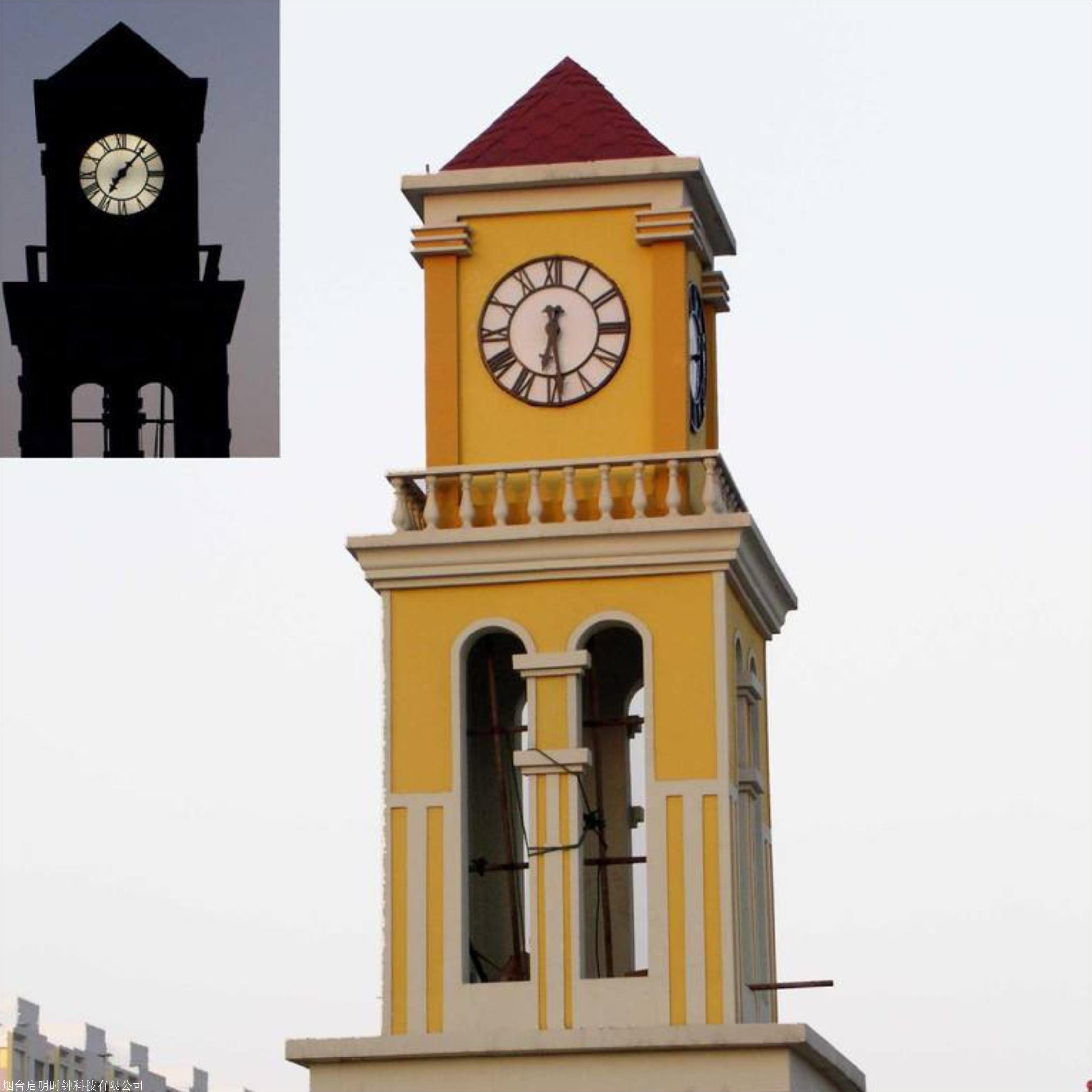 建筑塔钟厂家 校园文化塔钟设计定做建筑塔钟