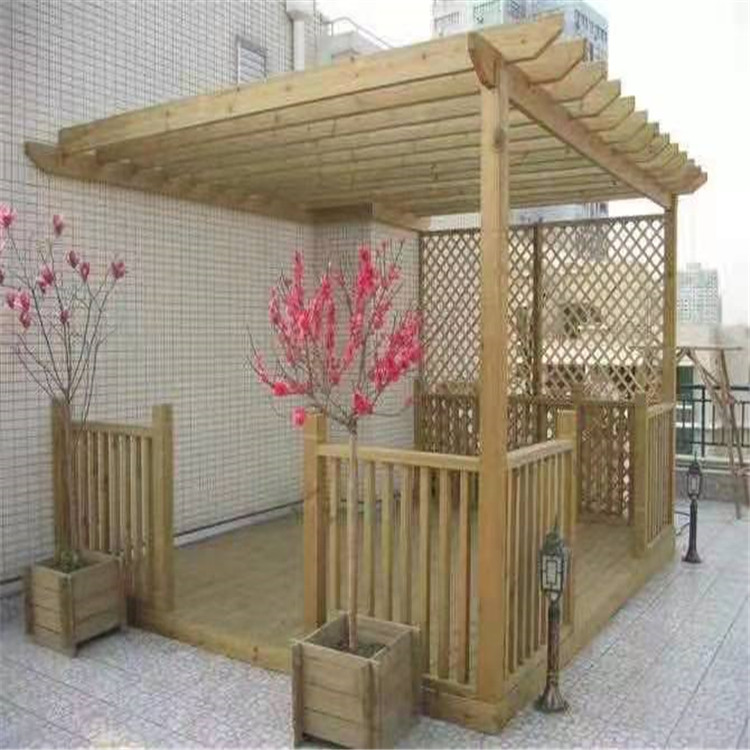 露台防腐木葡萄架延庆防腐木拱形葡萄架供货商