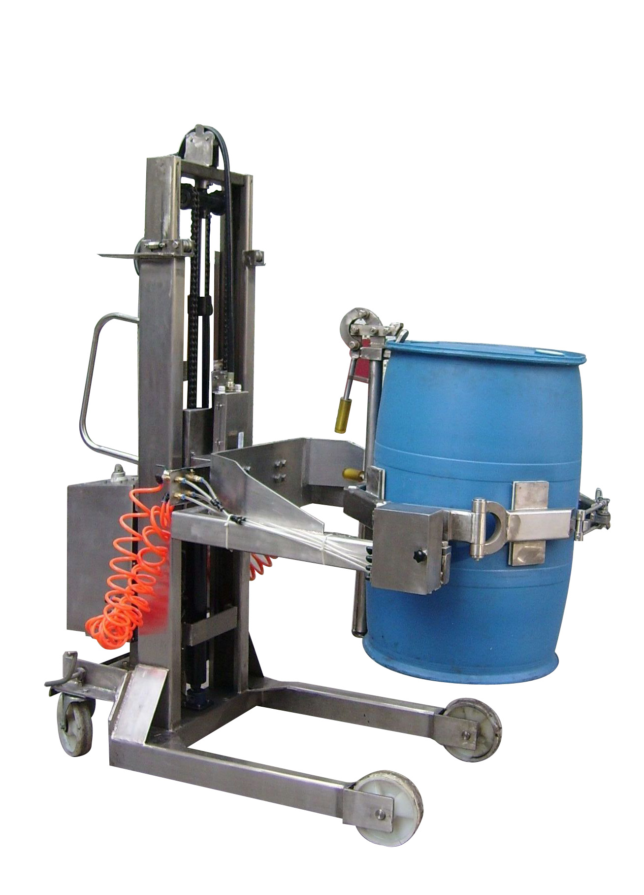 气动油桶车 长沙新能源用气动倾倒机正规广州权拿气动设备有限公司