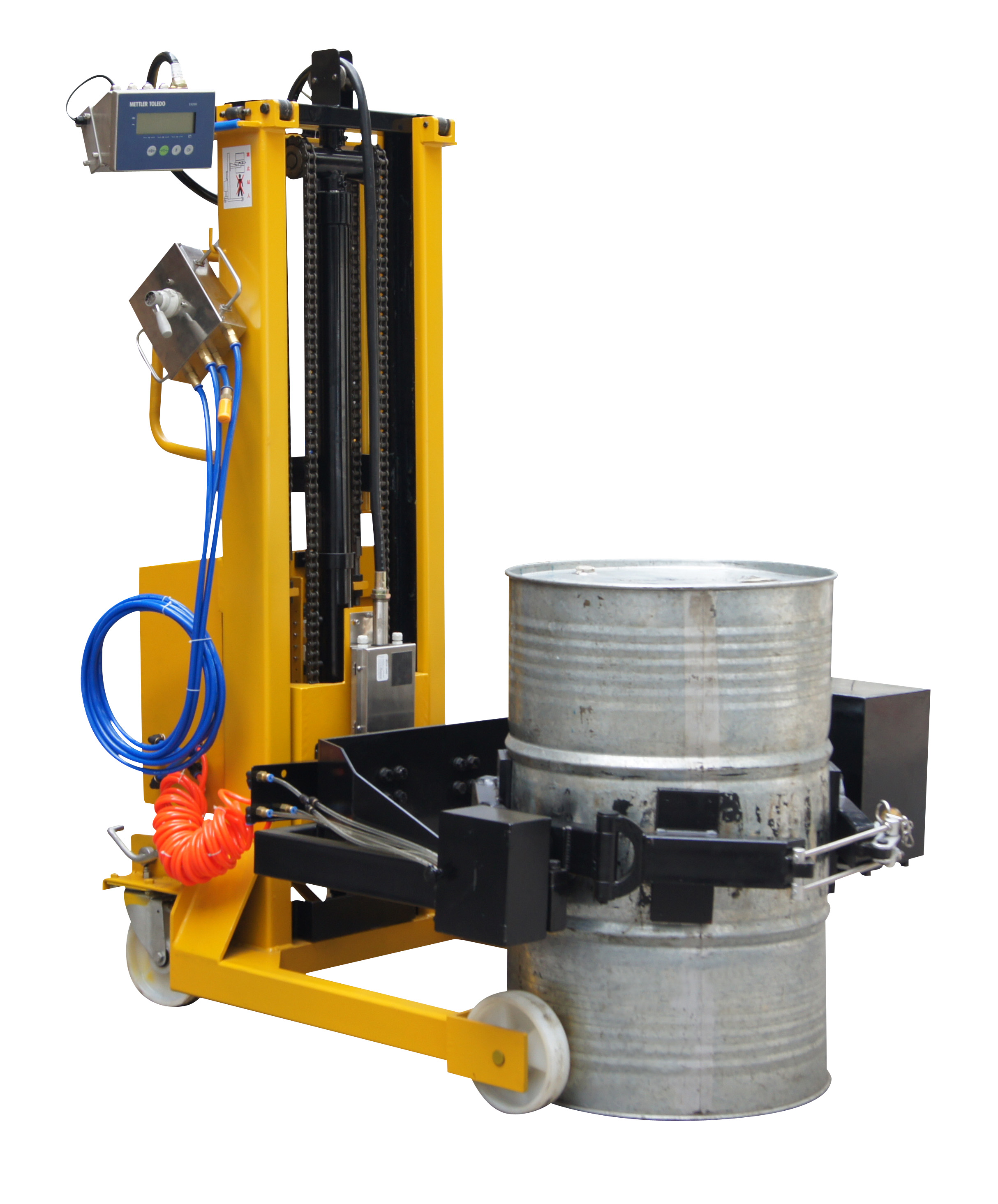 气动50加仑桶倒料车拉萨油漆用气动搬运车价格