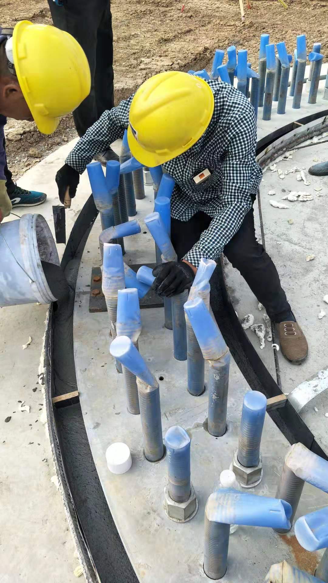 加固型灌浆 高铁轨道板浇注灌浆料施工现场