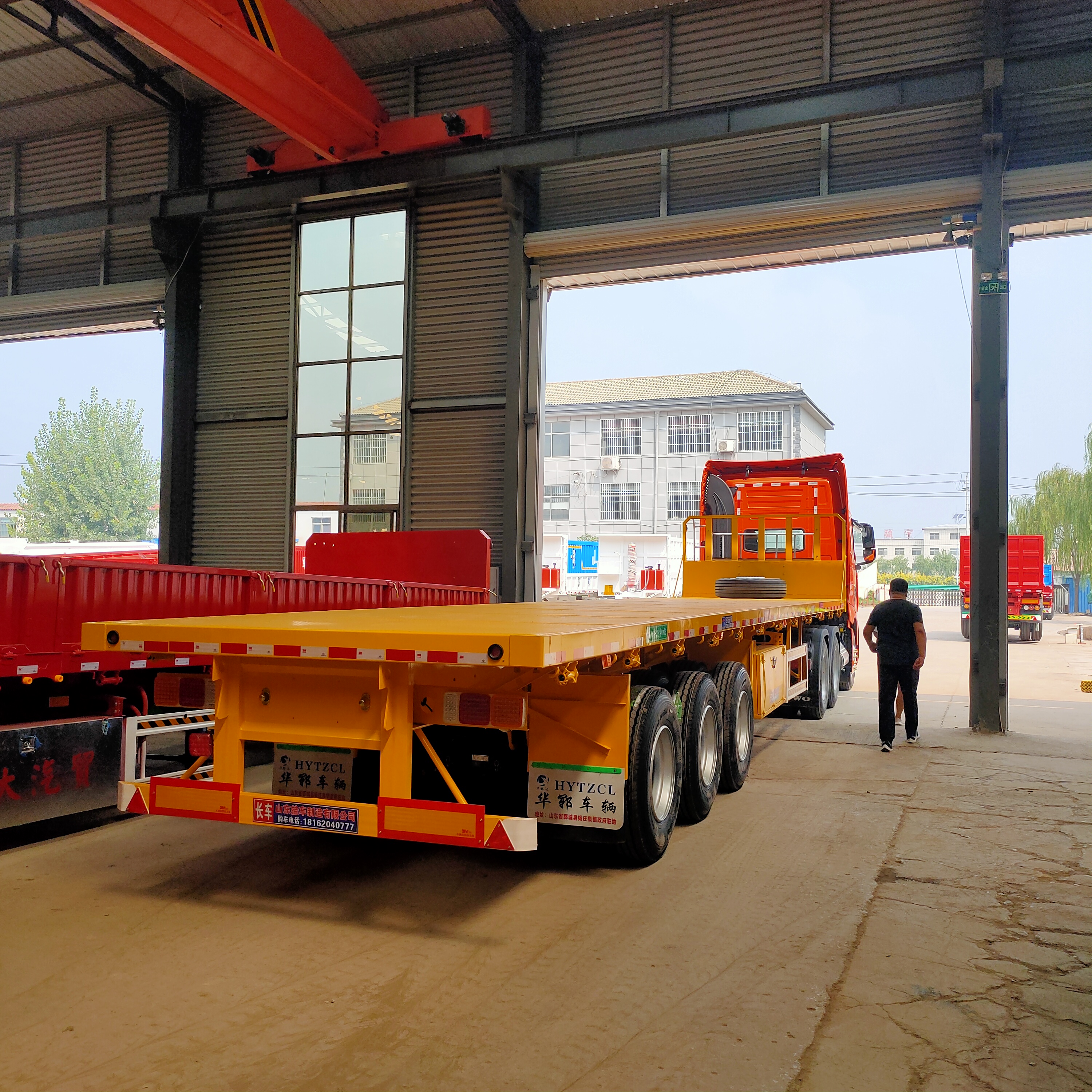 吐鲁番新款平板运输半挂车