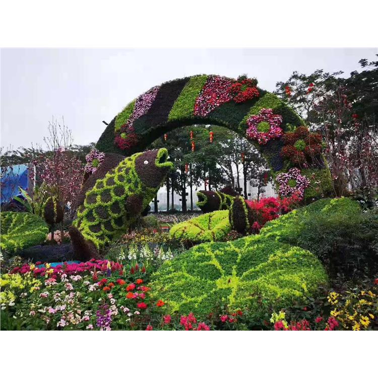 仿真植物绿雕 苏州新学校绿雕制作