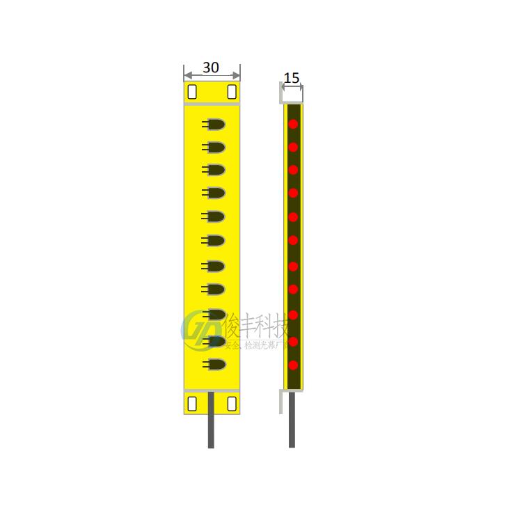 光栅光幕传感器 江苏红外自动化设备安全光幕生产厂家