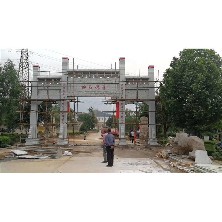 單門(mén)石牌坊 芝麻白石牌坊 伊鵬程廠(chǎng)家定做