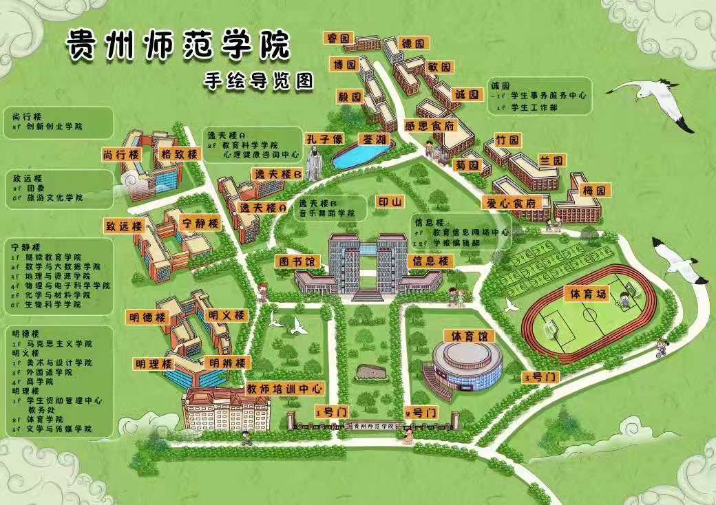 学校导流图图片