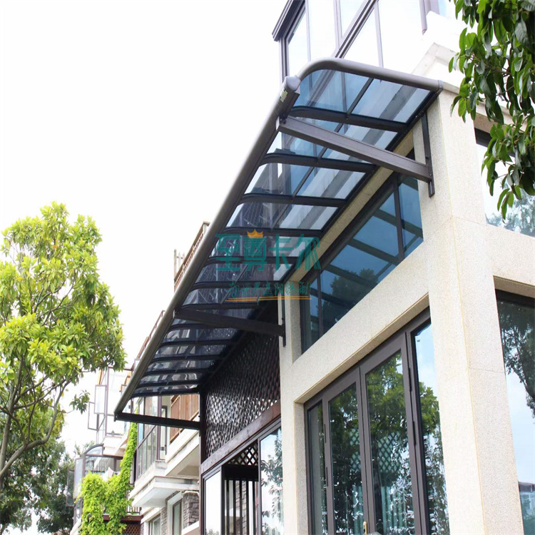 铝合金顶棚 耐力板遮阳雨棚设计图