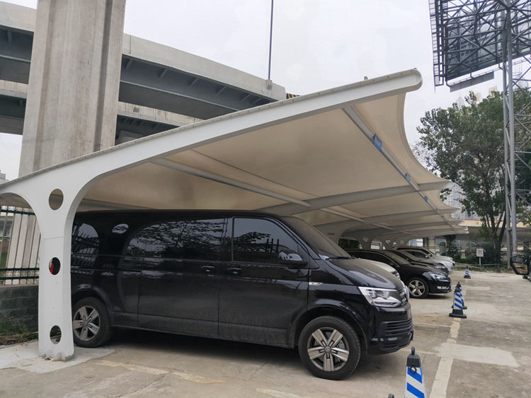遮陽棚膜結構 眉山汽車棚膜結構生產基地