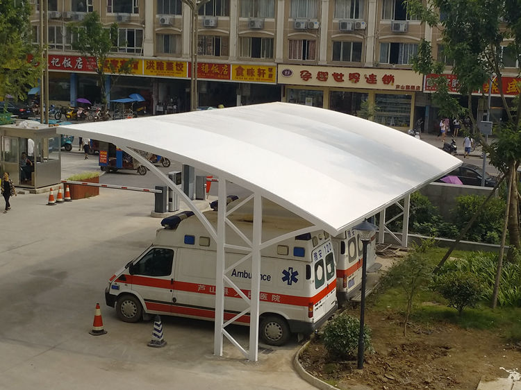 車棚膜結構 成都電動車棚膜結構作用原理