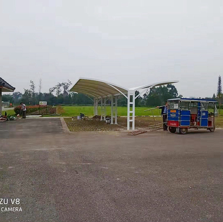 自行車棚膜結構 樂山戶外車棚膜結構介紹