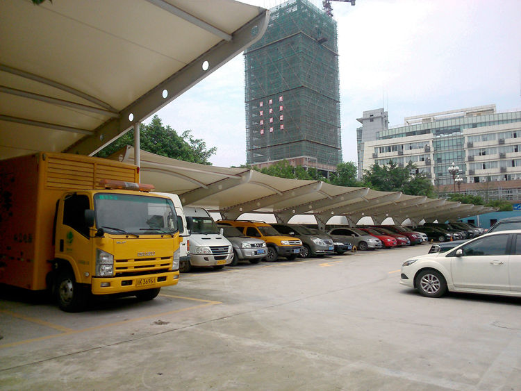 汽車棚膜結構 成都充電汽車棚膜結構美觀大方