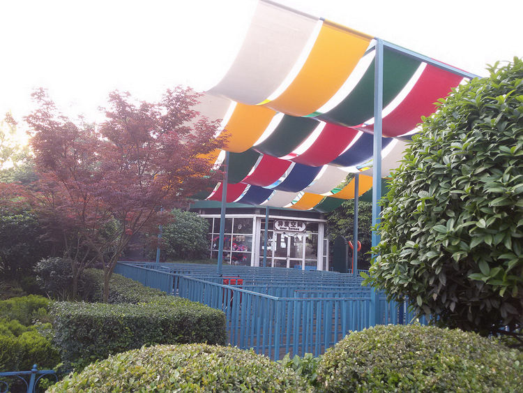 游樂場網紅打卡膜結構 四川走廊網紅打卡膜結構定做