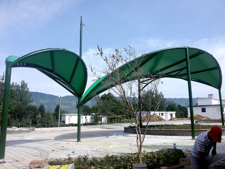 標志性建筑膜結構 眉山張拉膜網紅打卡新型建筑結構