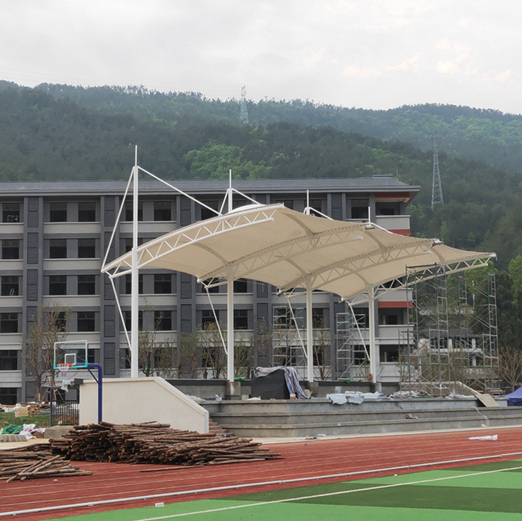 標志性建筑膜結構 成都張拉膜體育看臺生產基地