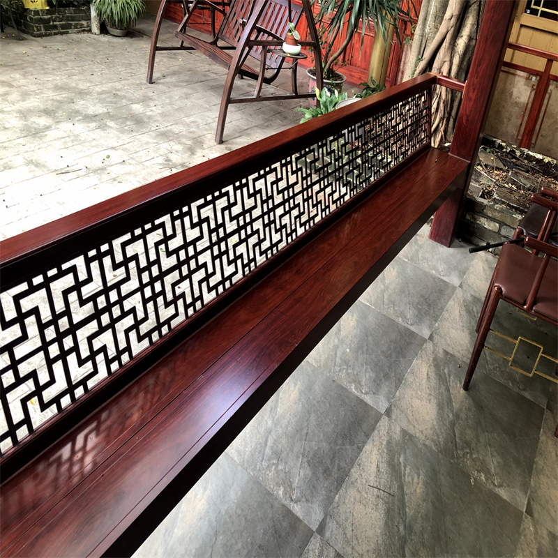 订制美人靠太原户外烧焊拼接铝美人靠样式美观