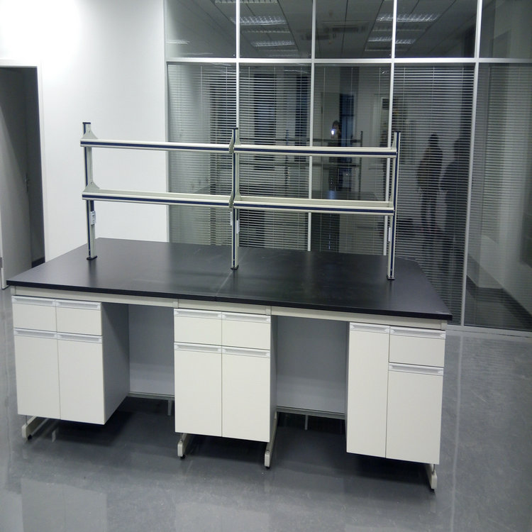 钢木实验操作台 长春钢木实验台安装示意图实验室台柜 多少钱一台