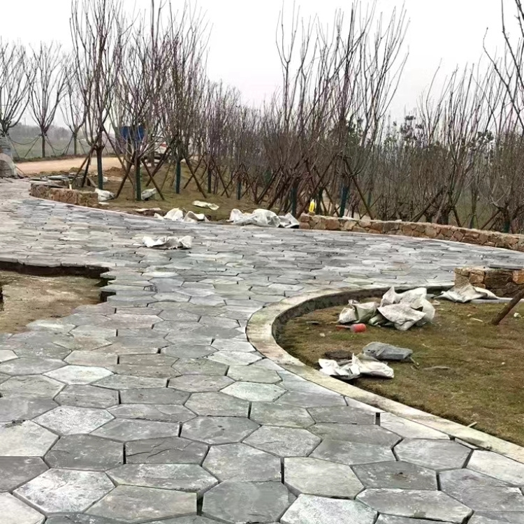 浙江地砖文化石 六角冰裂纹厂家供应 质地坚硬