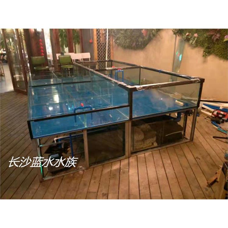 永州饭店海鲜池 成品玻璃鱼缸公司