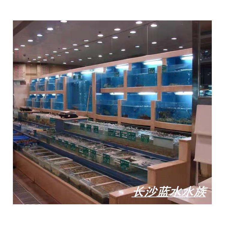 永州海鲜池制冷设备 生鲜市场鱼缸定做公司