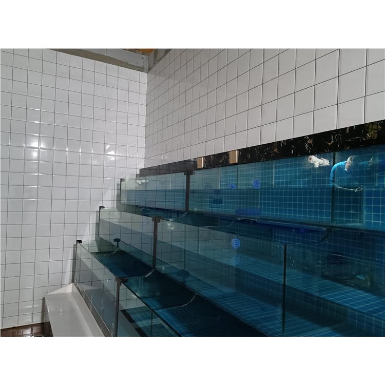 宁乡超市海鲜池 成品玻璃鱼缸公司