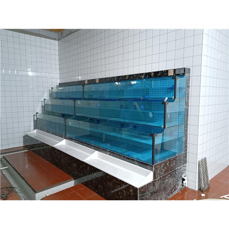 益阳饭店海鲜池 社区生鲜超市鱼缸定做工程