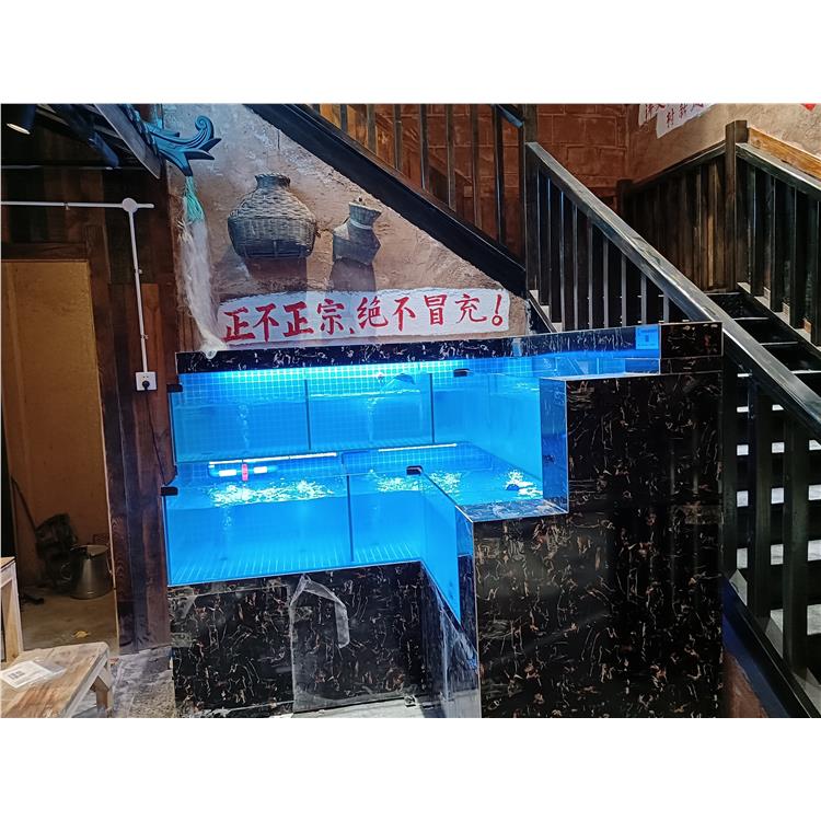 浏阳超市海鲜池 成品玻璃鱼缸工程