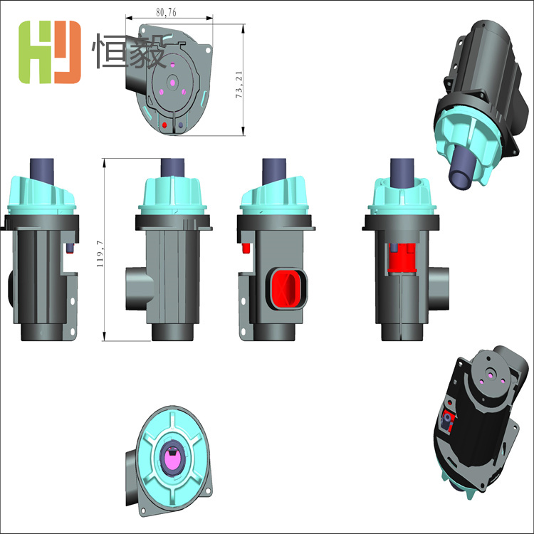 禅城三维抄数设计 榨汁机手板打印加工