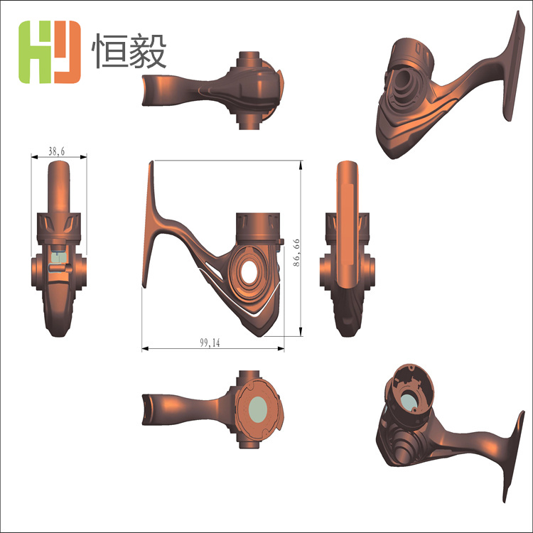 广东电脑风扇3D绘图设计 手机配件抄数画图