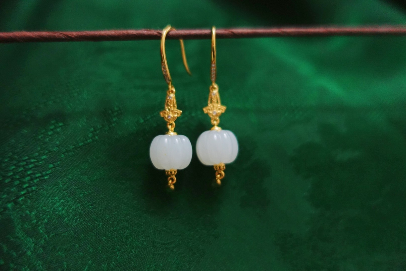 资深玉石顾问 翡翠耳坠 资深玉石顾问 晚香玉品牌创办人杨琴