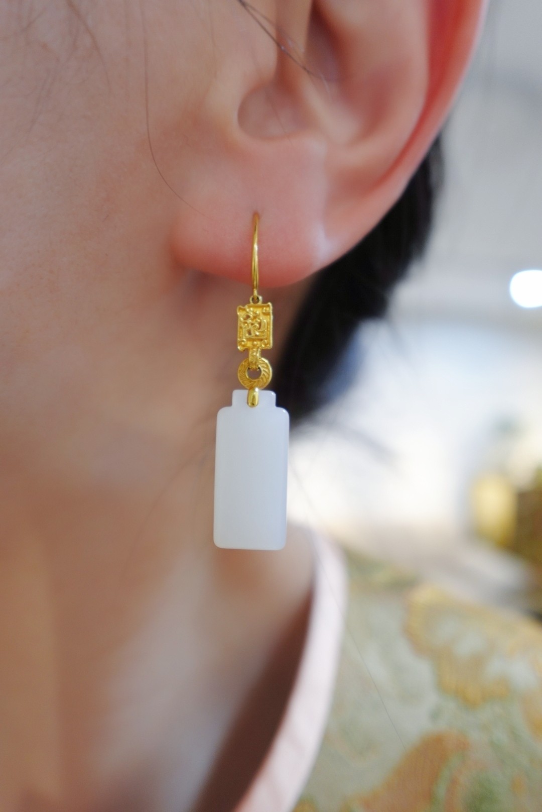 想买一件玉坠传承 上海黄浦区葫芦耳坠 上海晚香玉珠宝源头批发价