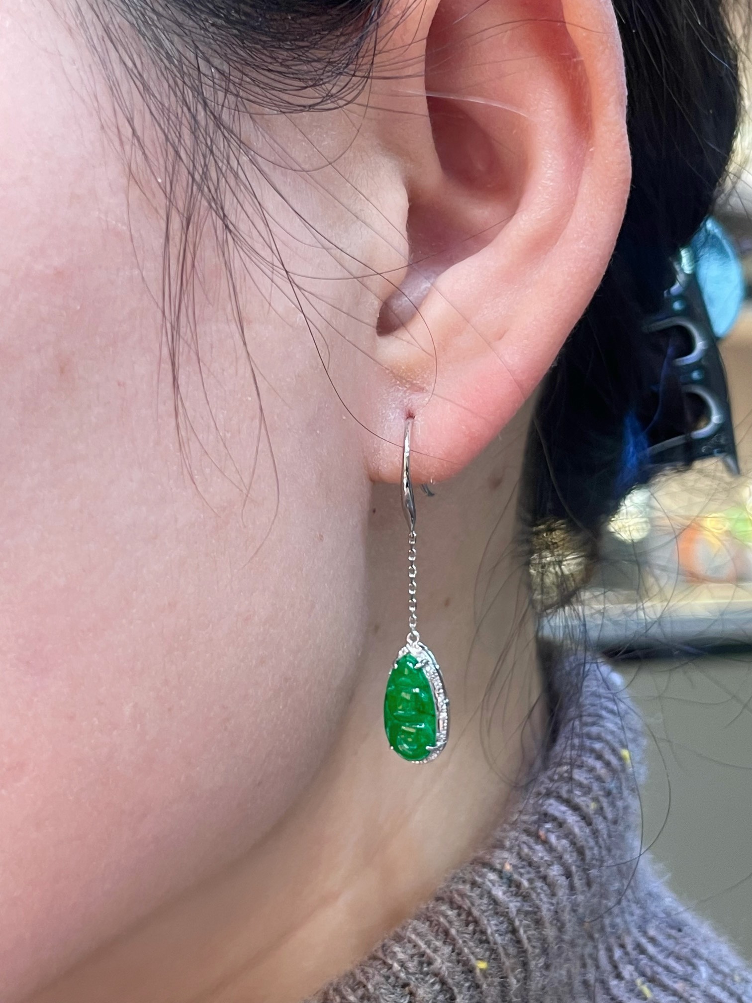 资深玉石顾问 松江区翡翠耳坠 比源头还靠谱的上海晚香玉珠宝店