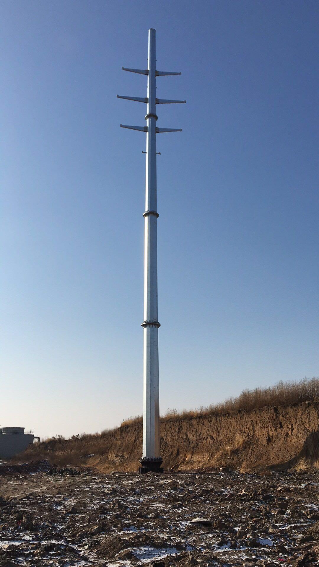 福建35kv单回路电力钢管塔重量 霸州兴鼎钢杆实体厂家