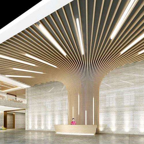 天津市造型铝方通吊顶 弧形铝方通厂家