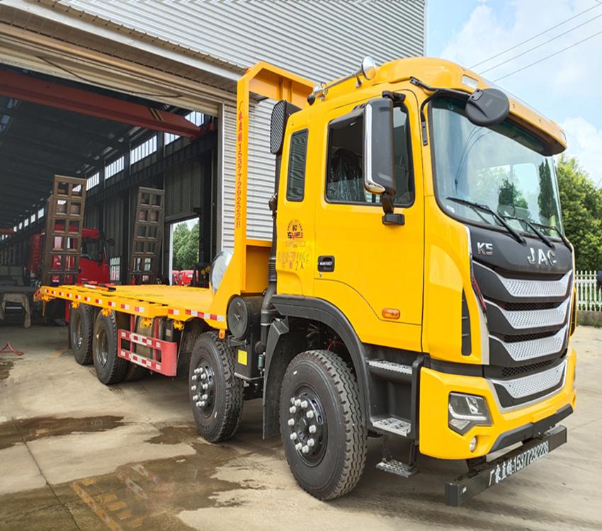 解放四桥平拖车330平板拖车2020新款拖挖机平板车报价