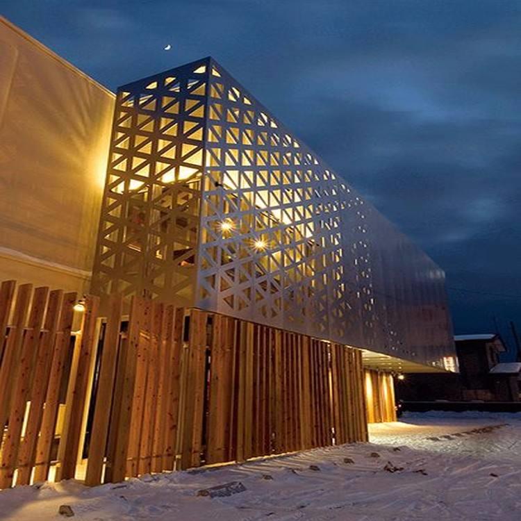 艺术冲孔铝单板外墙造型铝板定制