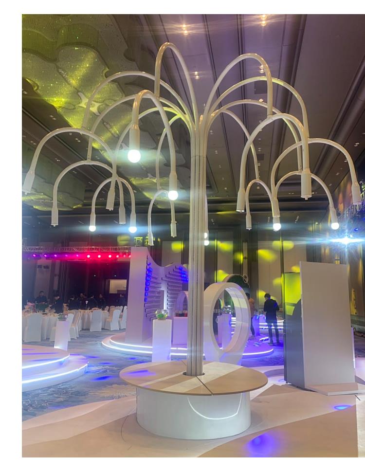 大型泡泡树租赁室内外舞台道具烟泡树厂家