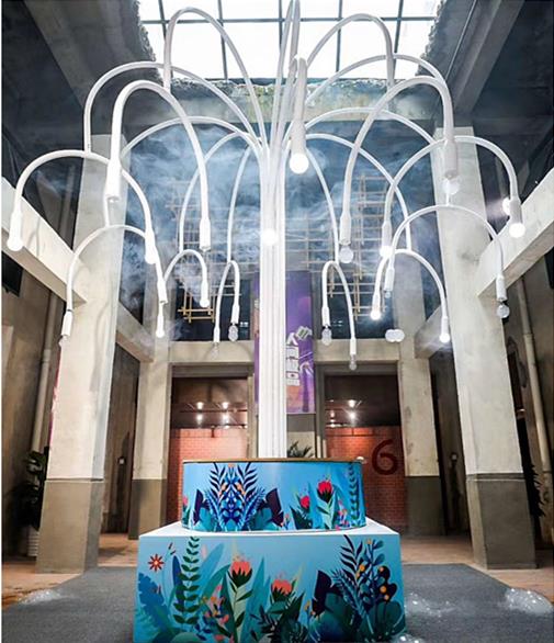 外国原版无底座泡泡树厂家大型网红抖音同款烟泡树